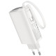 HOCO J148 HANDY PD20W POWER BANK ΤΟΙΧΟΥ, ΜΕ ΚΑΛΩΔΙΟ TYPE-C, 5.000MAH, ΛΕΥΚΟ