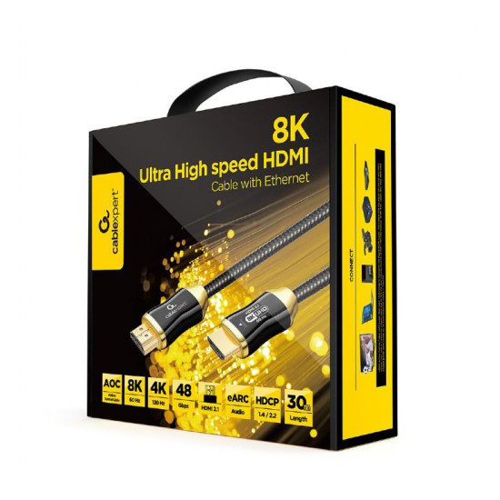 CABLEXPERT ΚΑΛΩΔΙΟ HDMI, 8K, AOC, MALE-MALE, 30m