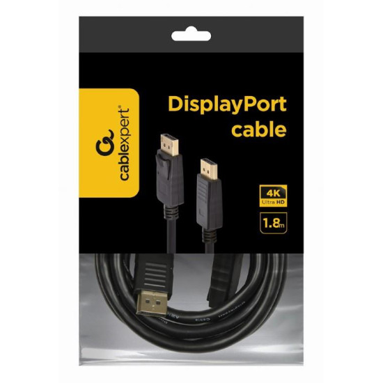 CABLEXPERT ΚΑΛΩΔΙΟ DISPLAY PORT, 4K, MALE-MALE, 1.8m