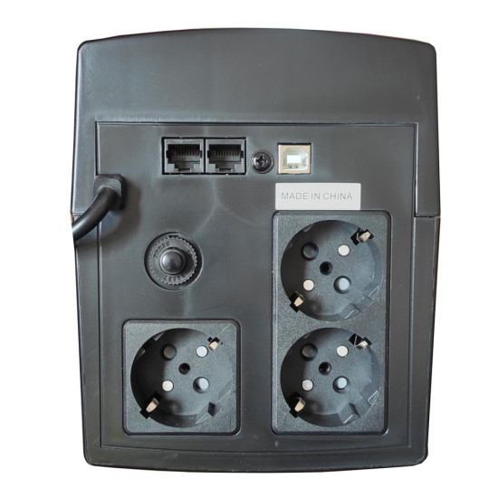 NG UPS 1200VA/720W ΜΕ AVR, LINE INTERACTIVE, 3 SCHUKO, 2x 12V7A, RJ11 & RJ12, ΟΘΟΝΗ