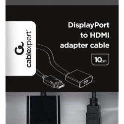 CABLEXPERT ΑΝΤΑΠΤΟΡΑΣ DISPLAYPORT TO HDMI, ΜΑΥΡΟ CABLEXPERT ΑΝΤΑΠΤΟΡΑΣ DISPLAYPORT TO HDMI, ΜΑΥΡΟ