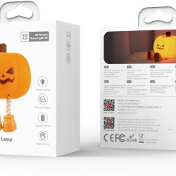 XO OZ08 PUMPKIN SILICONE PAT LED LIGHT, 500 mAh, ΠΟΡΤΟΚΑΛΙ XO OZ08 PUMPKIN SILICONE PAT LED LIGHT, 500 mAh, ΠΟΡΤΟΚΑΛΙ