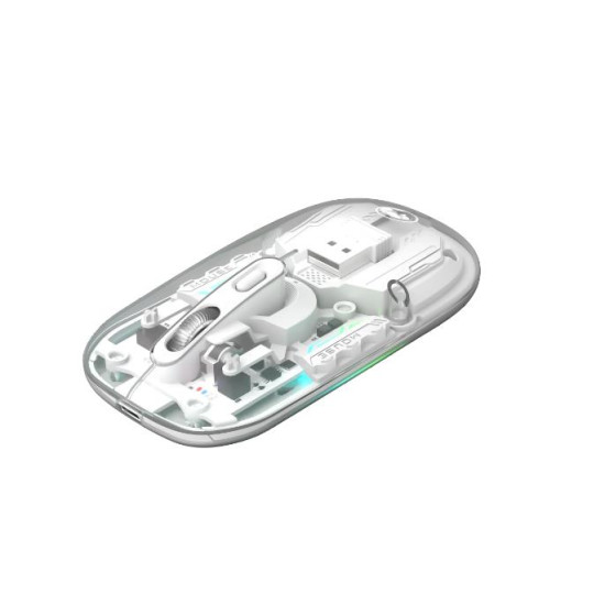 MARVO ΠΟΝΤΙΚΙ M808W ΔΙΑΦΑΝΟ ΑΣΥΡΜΑΤΟ 2.4G+BT, RGB, ΑΘΟΡΥΒΟΙ ΔΙΑΚΟΠΤΕΣ