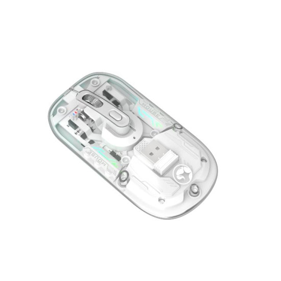 MARVO ΠΟΝΤΙΚΙ M808W ΔΙΑΦΑΝΟ ΑΣΥΡΜΑΤΟ 2.4G+BT, RGB, ΑΘΟΡΥΒΟΙ ΔΙΑΚΟΠΤΕΣ