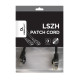 CABLEXPERT ΚΑΛΩΔΙΟ S/FTP CAT6A 0.5m, LSZH, ΜΑΥΡΟ