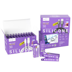 HOCO SET X101 ASSISTANT SILICONE ΚΑΛΩΔΙΟ ΦΟΡΤΙΣΗΣ LIGHTNING, ΓΚΡΙ, 1τεμ HOCO SET X101 ASSISTANT SILICONE ΚΑΛΩΔΙΟ ΦΟΡΤΙΣΗΣ LIGHTNING, ΓΚΡΙ, 1τεμ