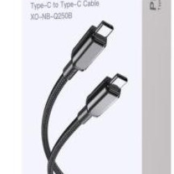 XO NB-Q250B PD 60W TYPE-C ΣΕ TYPE-C PVC SHINY COLORFUL FAST CHARGING CABLE ΜΑΥΡΟ XO NB-Q250B PD 60W TYPE-C ΣΕ TYPE-C PVC SHINY COLORFUL FAST CHARGING CABLE ΜΑΥΡΟ