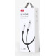 XO NB-Q252B PD 60W TYPE-C ΣΕ TYPE-C LIQUID ΚΑΛΩΔΙΟ ΦΟΡΤΙΣΗΣ ΣΙΛΙΚΟΝΗΣ, ΜΑΥΡΟ