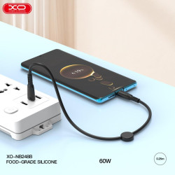 XO NB-Q248A ΚΑΛΩΔΙΟ ΦΟΡΤΙΣΗΣ SALUO SERIES SILICONE PD ΣΕ LIGHTNING, 27W, 25cm, ΜΑΥΡΟ XO NB-Q248A ΚΑΛΩΔΙΟ ΦΟΡΤΙΣΗΣ SALUO SERIES SILICONE PD ΣΕ LIGHTNING, 27W, 25cm, ΜΑΥΡΟ