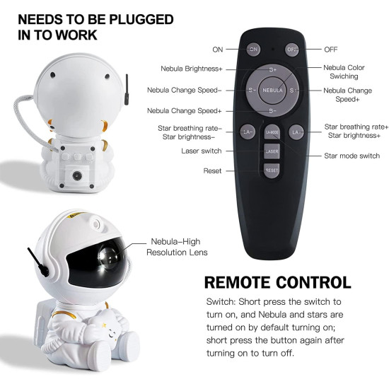 XO CF4 mini Astronaut Sky Projection Lamp XO CF4 mini Astronaut Sky Projection Lamp