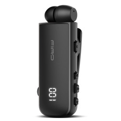 FIRO H16J BUSINESS BLUETOOTH RETRACTABLE EARPHONE ΜΕ ΟΘΟΝΗ, ΜΑΥΡΟ FIRO H16J BUSINESS BLUETOOTH RETRACTABLE EARPHONE ΜΕ ΟΘΟΝΗ, ΜΑΥΡΟ