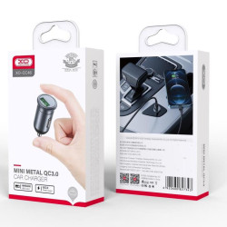 XO CC46 ΦΟΡΤΙΣΤΗΣ ΑΥΤΟΚΙΝΗΤΟΥ QC3.0 18W, 1 ΘΥΡΑ, ΜΑΥΡΟ