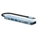 XO HUB008 7 in 1 USB-C Docking Station με HDMI 4K + PD