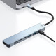 XO HUB008 7 in 1 USB-C Docking Station με HDMI 4K + PD