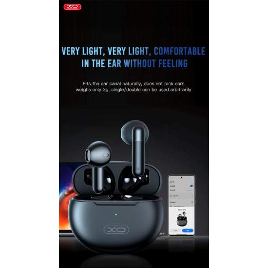 XO X13 MAGIC RING BLUETOOTH ΑΚΟΥΣΤΙΚΑ, TWS, ΜΑΥΡΟ