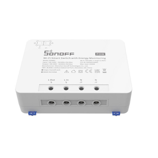 SONOFF SMART ΔΙΑΚΟΠΤΗΣ ΜΕ ΠΑΡΑΚΟΛΟΥΘΗΣΗ ΚΑΤΑΝΑΛΩΣΗΣ POWR3, 25A