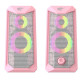 HAVIT SK202  ΗΧΕΙΑ 2.0, USB 2.0, ΜΕ LED, ΡΟΖ