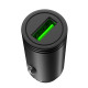 XO CC39 ΦΟΡΤΙΣΤΗΣ ΑΥΤΟΚΙΝΗΤΟΥ 18W QC3.0, ΜΕΤΑΛΛΙΚΟΣ, 1 ΘΥΡΑ, ΜΑΥΡΟΣ