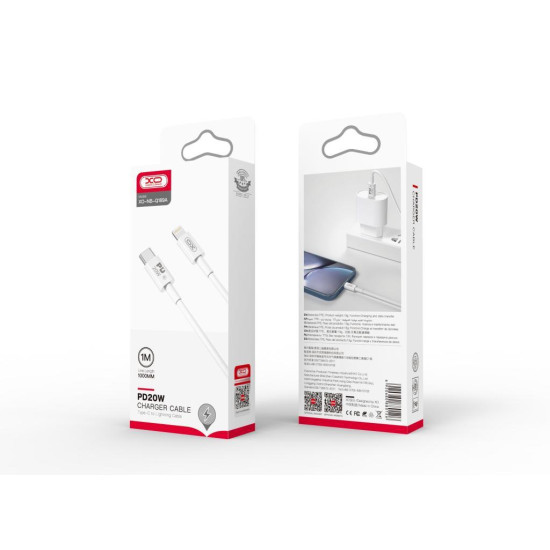 XO NB-Q189A ΚΑΛΩΔΙΟ ΦΟΡΤΙΣΗΣ 20W Charger Cable PD ΣΕ LIGHTNING, 1m
