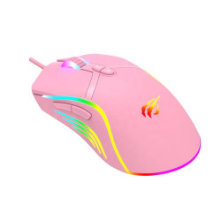 HAVIT ΠΟΝΤΙΚΙ GAMING MS1026, ΜΕ LED, ΡΟΖ HAVIT ΠΟΝΤΙΚΙ GAMING MS1026, ΜΕ LED, ΡΟΖ