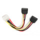 CABLEXPERT ΚΑΛΩΔΙΟ ΤΡΟΦΟΔΟΣΙΑΣ MOLEX TO 2 x SATA