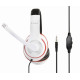 GEMBIRD HEADSET ΛΕΥΚΟ/ΚΟΚΚΙΝΟ MHS-003