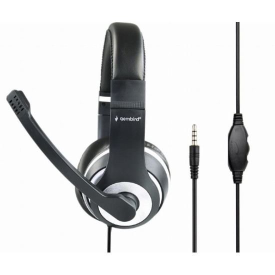 GEMBIRD HEADSET ΜΑΥΡΟ/ΛΕΥΚΟ MHS-003