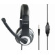 GEMBIRD HEADSET ΜΑΥΡΟ/ΛΕΥΚΟ MHS-003