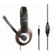 GEMBIRD HEADSET ΜΑΥΡΟ/ΚΟΚΚΙΝΟ MHS-003