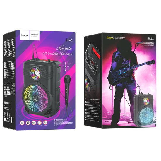 HOCO BS46 MATURE ΗΧΕΙΟ BLUETOOTH, 10W, ΜΑΥΡΟ