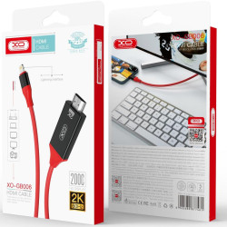 XO GB006 ΚΑΛΩΔΙΟ LIGHTING TO HDMI+USB 2K 60HZ, 2M XO GB006 ΚΑΛΩΔΙΟ LIGHTING TO HDMI+USB 2K 60HZ, 2M