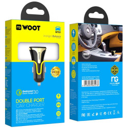 NG WOOT WT61 CAR CHARGER QC3.0 18W, 2 ΘΥΡΕΣ NG WOOT WT61 CAR CHARGER QC3.0 18W, 2 ΘΥΡΕΣ