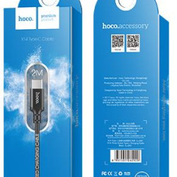 HOCO X14 TIMES SPEED TYPE-C CHARGING CABLE(L=2M) ΜΑΥΡΟ