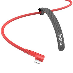 HOCO U83 PUISSANT SILICONE CHARGING CABLE FOR LIGHTNING, ΚΟΚΚΙΝΟ HOCO U83 PUISSANT SILICONE CHARGING CABLE FOR LIGHTNING, ΚΟΚΚΙΝΟ