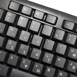 APPROX ΠΛΗΚΤΡΟΛΟΓΙΟ USB MK210 BLACK GREEK