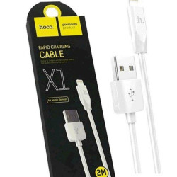 HOCO X1 ΚΑΛΩΔΙΟ LIGHTNING USB 2m, ΛΕΥΚΟ