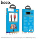 HOCO U79 ADMIRABLE SMART POWER OFF ΚΑΛΩΔΙΟ ΦΟΡΤΙΣΗΣ LIGHTNING, ΚΟΚΚΙΝΟ