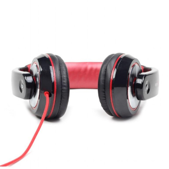 GEMBIRD HEADSET BOSTON ΜΑΥΡΟ ΜΕ ΚΟΚΚΙΝΟ MHS-BOS