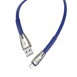 HOCO U58 CORE ΜΕΤΑΛΛΙΚΟ ΚΑΛΩΔΙΟ LIGHTNING ΦΟΡΤΙΣΗΣ & DATA 1.2m, ΜΠΛΕ HOCO U58 CORE ΜΕΤΑΛΛΙΚΟ ΚΑΛΩΔΙΟ LIGHTNING ΦΟΡΤΙΣΗΣ & DATA 1.2m, ΜΠΛΕ