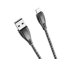 HOCO U56 METAL ARMOR ΜΕΤΑΛΛΙΚΟ ΚΑΛΩΔΙΟ LIGHTNING ΦΟΡΤΙΣΗΣ & DATA 1.2m, ΓΚΡΙ HOCO U56 METAL ARMOR ΜΕΤΑΛΛΙΚΟ ΚΑΛΩΔΙΟ LIGHTNING ΦΟΡΤΙΣΗΣ & DATA 1.2m, ΓΚΡΙ
