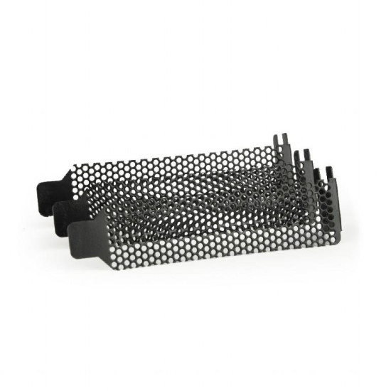 GEMBIRD PCI/PCI-E LOW PROFILE SLOT BRACKET, VENTILATED (3 TEMΑΧΙΑ), ΜΑΥΡΟ