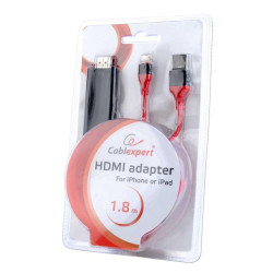 CABLEXPERT ΚΑΛΩΔΙΟ MHL HDMI ΓΙΑ APPLE ΣΥΣΚΕΥΕΣ , 1.8m CABLEXPERT ΚΑΛΩΔΙΟ MHL HDMI ΓΙΑ APPLE ΣΥΣΚΕΥΕΣ , 1.8m