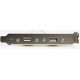 CABLEXPERT DUAL USB 2.0 RECEPTACLE ON BRACKET
