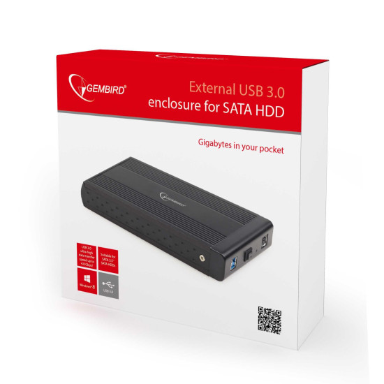 GEMBIRD ΘΗΚΗ ΓΙΑ HDD 3.5" USB 3.0 ΜΑΥΡH GEMBIRD ΘΗΚΗ ΓΙΑ HDD 3.5" USB 3.0 ΜΑΥΡH