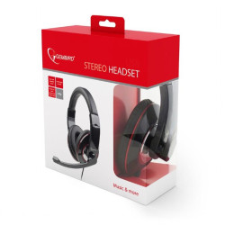 GEMBIRD HEADSET ΜΑΥΡΟ MHS-001