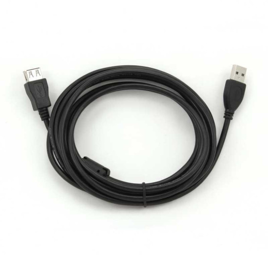 CABLEXPERT ΚΑΛΩΔΙΟ USB EXTENSION 2.0 MALE-FEMALE ΜΕ ΦΕΡΡΙΤΗ 3m