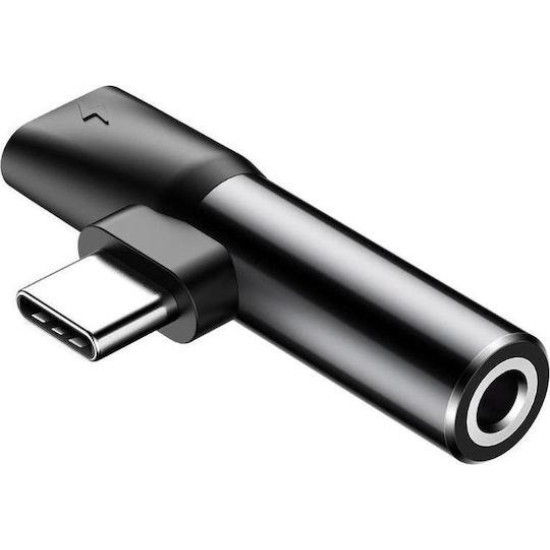 BASEUS L41, ΑΝΤΑΠΤΟΡΑΣ, TYPE-C ΣΕ TYPE-C + 3.5mm ΘΥΛΗΚΟ, ΜΑΥΡΟ BASEUS L41, ΑΝΤΑΠΤΟΡΑΣ, TYPE-C ΣΕ TYPE-C + 3.5mm ΘΥΛΗΚΟ, ΜΑΥΡΟ