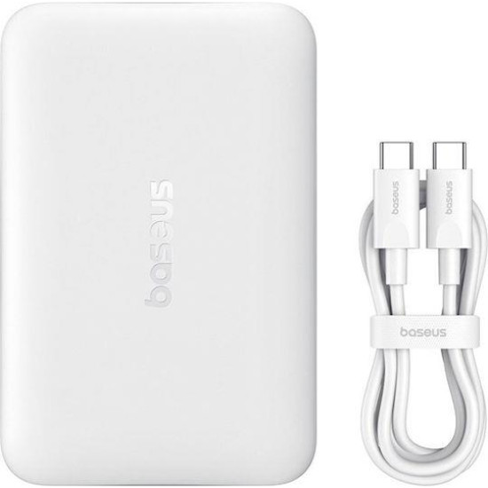 BASEUS ENERFILL FM11, ULTRA MINI ΜΑΓΝΗΤΙΚΟ POWERBANK, 10000MAh, 22.5W, ΜΕ ΚΑΛΩΔΙΟ TYPE-C, ΛΕΥΚΟ BASEUS ENERFILL FM11, ULTRA MINI ΜΑΓΝΗΤΙΚΟ POWERBANK, 10000MAh, 22.5W, ΜΕ ΚΑΛΩΔΙΟ TYPE-C, ΛΕΥΚΟ