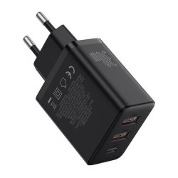 BASEUS CUBE, ΦΟΡΤΙΣΤΗΣ ΓΡΗΓΟΡΗΣ ΦΟΡΤΙΣΗΣ, 3 ΘΥΡΕΣ, 30W, ΜΑΥΡΟΣ BASEUS CUBE, ΦΟΡΤΙΣΤΗΣ ΓΡΗΓΟΡΗΣ ΦΟΡΤΙΣΗΣ, 3 ΘΥΡΕΣ, 30W, ΜΑΥΡΟΣ