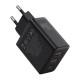 BASEUS CUBE, ΦΟΡΤΙΣΤΗΣ ΓΡΗΓΟΡΗΣ ΦΟΡΤΙΣΗΣ, 3 ΘΥΡΕΣ, 30W, ΜΑΥΡΟΣ BASEUS CUBE, ΦΟΡΤΙΣΤΗΣ ΓΡΗΓΟΡΗΣ ΦΟΡΤΙΣΗΣ, 3 ΘΥΡΕΣ, 30W, ΜΑΥΡΟΣ